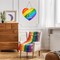 Pride Decorations Pride Wreath for Front Door Love is Love Door Sign Rainbow Decorations Rainbow Wreath LGBTQ Gay Lesbian Wooden Door Decor for Indoor Wall Home Decor